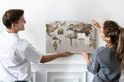 Cork board Old map