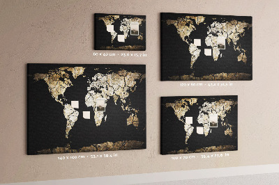 Cork board Dry cracked map