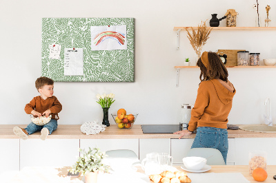 Cork board Pattern leaves