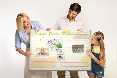 Decorative corkboard Family Planner