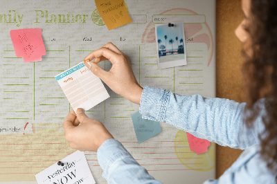 Decorative corkboard Family Planner