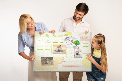 Decorative corkboard Family Planner