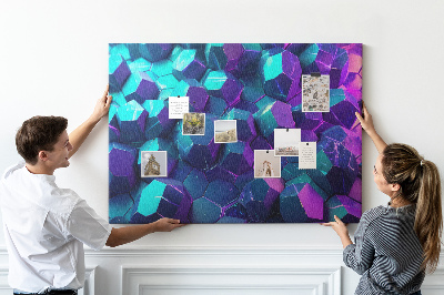 Memo cork board Abstract landscape