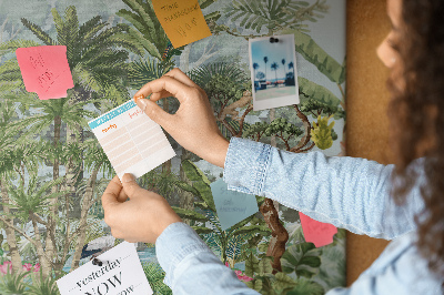 Memo cork board Nature jungle animals