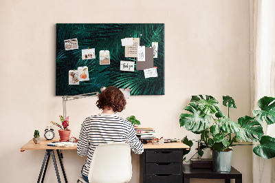 Cork board Tropical leaves