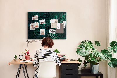 Cork board Tropical leaves