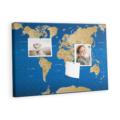 Cork board World countries