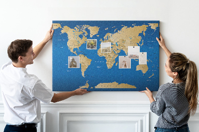 Cork board World countries