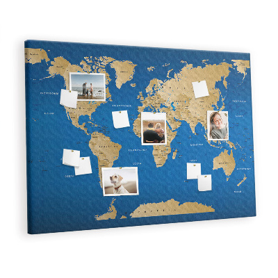 Cork board World countries