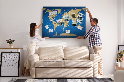 Cork board World countries