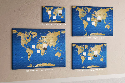 Cork board World countries