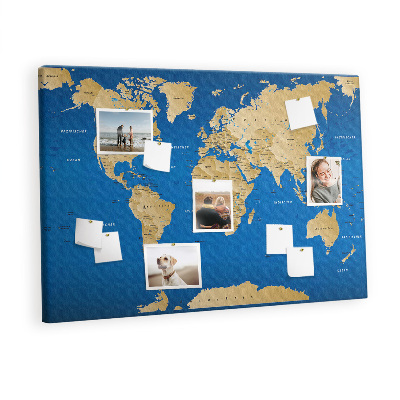 Cork board World countries