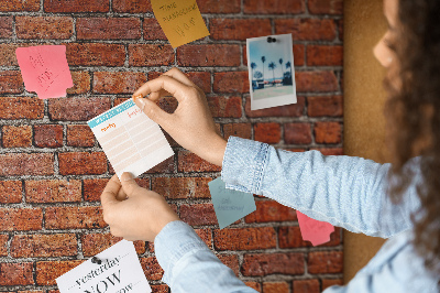 Cork board Old brick wall