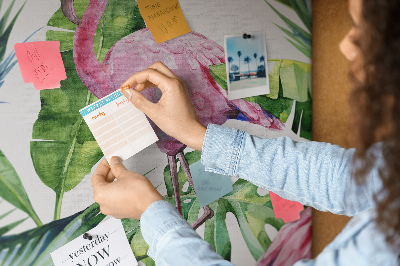 Memo cork board Flamingos nature