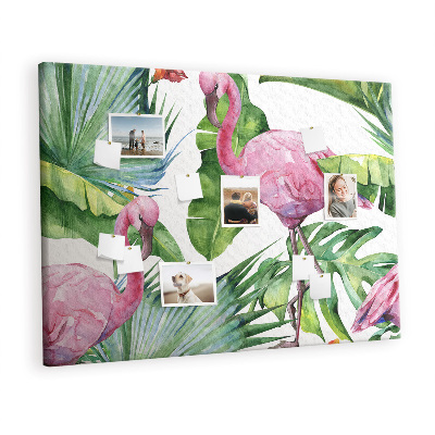 Memo cork board Flamingos nature