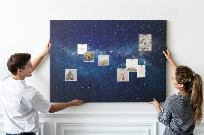 Cork display board Deep space