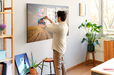 Cork board African landscape