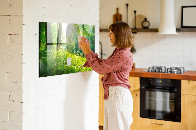 Magnetic notice board for kitchen Spring nature