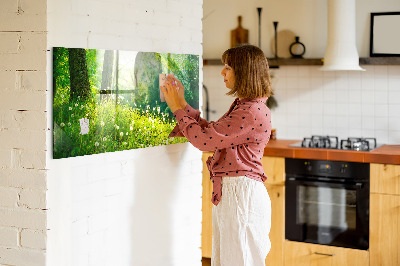 Magnetic notice board for kitchen Spring nature