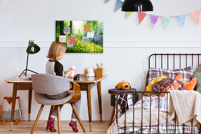 Magnetic notice board for kitchen Spring nature