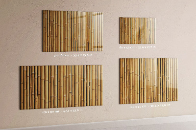 Magnetic notice board for kitchen Bamboo sticks