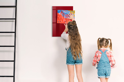 Magnetic board Red color