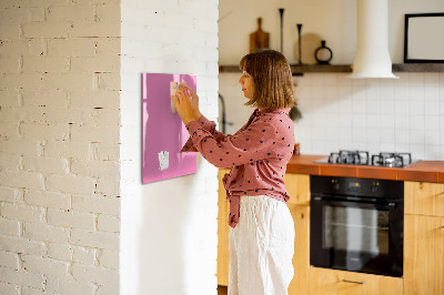 Magnetic board Pink color