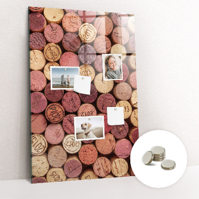 Kitchen magnetic board Wine corks