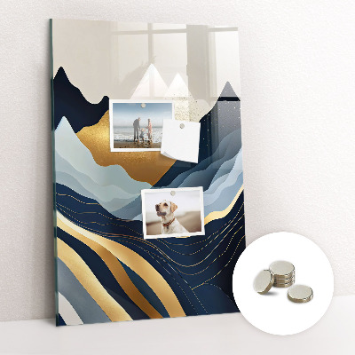 Magnetic board for office Abstract landscape