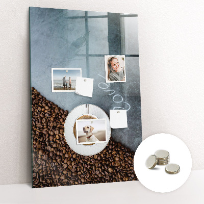 Kitchen magnetic board Cup of coffee