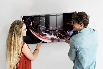 Magnetic kitchen board Glass of wine