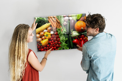 Magnetic kitchen board Fresh vegetables