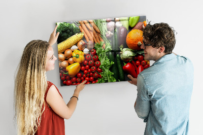 Magnetic kitchen board Fresh vegetables