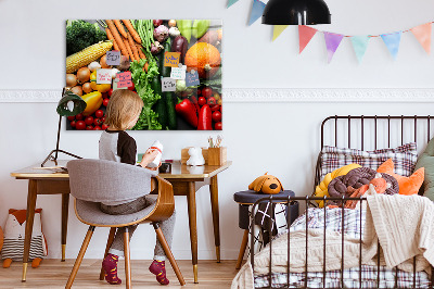 Magnetic kitchen board Fresh vegetables