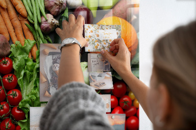 Magnetic kitchen board Fresh vegetables