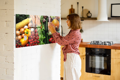 Magnetic kitchen board Fresh vegetables