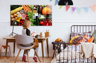 Magnetic kitchen board Fresh vegetables