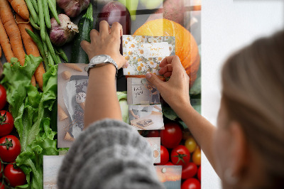 Magnetic kitchen board Fresh vegetables