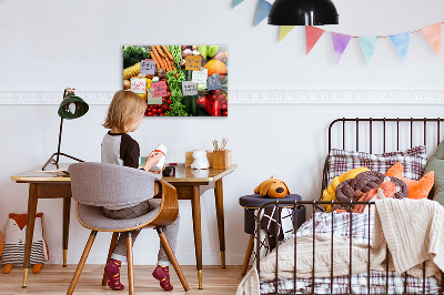 Magnetic kitchen board Fresh vegetables