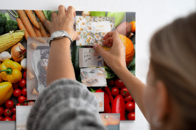 Magnetic kitchen board Fresh vegetables