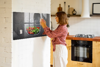 Magnetic memo board for kitchen The inscription Tasty