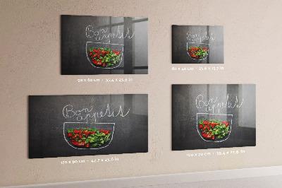 Magnetic memo board for kitchen The inscription Tasty