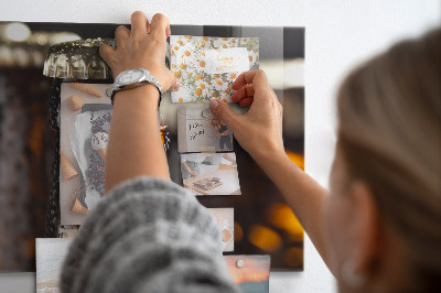 Magnetic kitchen board Glass bottles