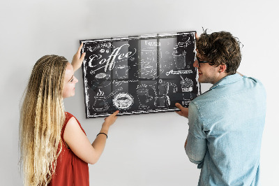 Magnetic kitchen board Coffee machines