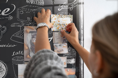 Magnetic kitchen board Coffee machines