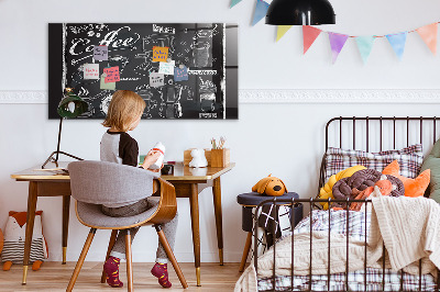 Magnetic kitchen board Coffee machines