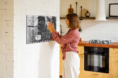 Magnetic kitchen board Coffee machines