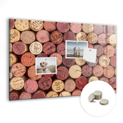 Glass magnetic board Wine traffic jams