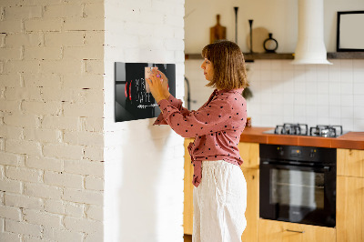 Magnetic memo board for kitchen The inscription tasty