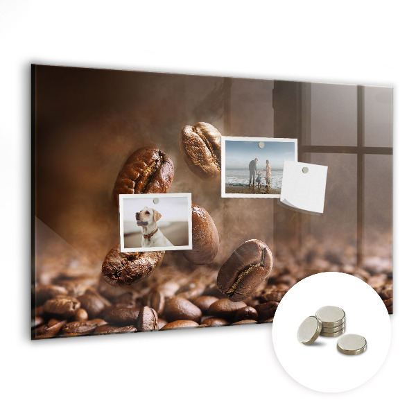 Magnetic kitchen board Coffee beans